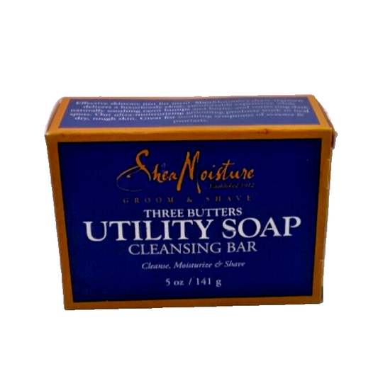 Shea Moisture Three Butters Utility Soap Cleansing Bar 5 oz