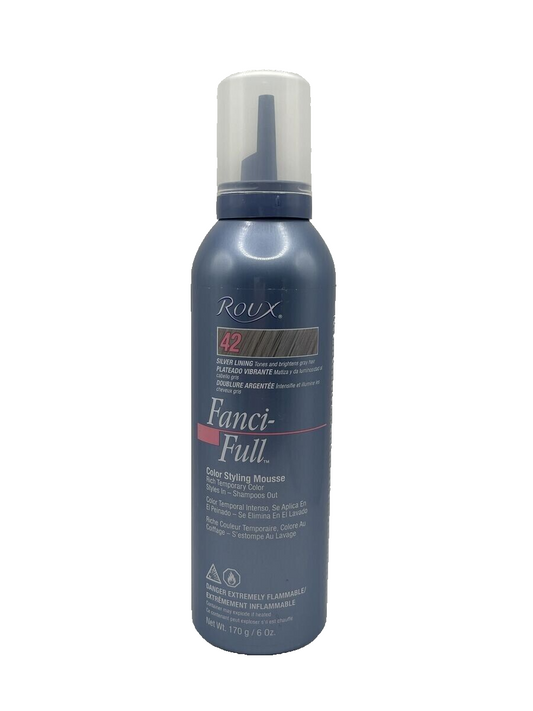 Roux Fanci-Full Color Styling Mousse 42 Silver Lining. 6 oz Old Formula