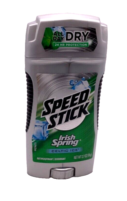 Speed Stick Irish Spring Celtic Ice Antiperspirant Deodorant/2.7 oz EXP 2022