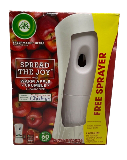 Air Wick Freshmatic Ultra Automatic Spray with Warm Apple Crumble Fragrance