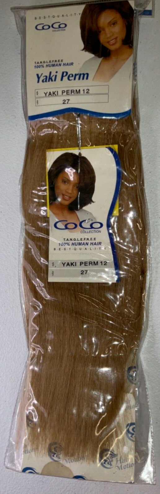 Coco Collection 100% Human Hair Yaki Perm Color 27 (12 inches)