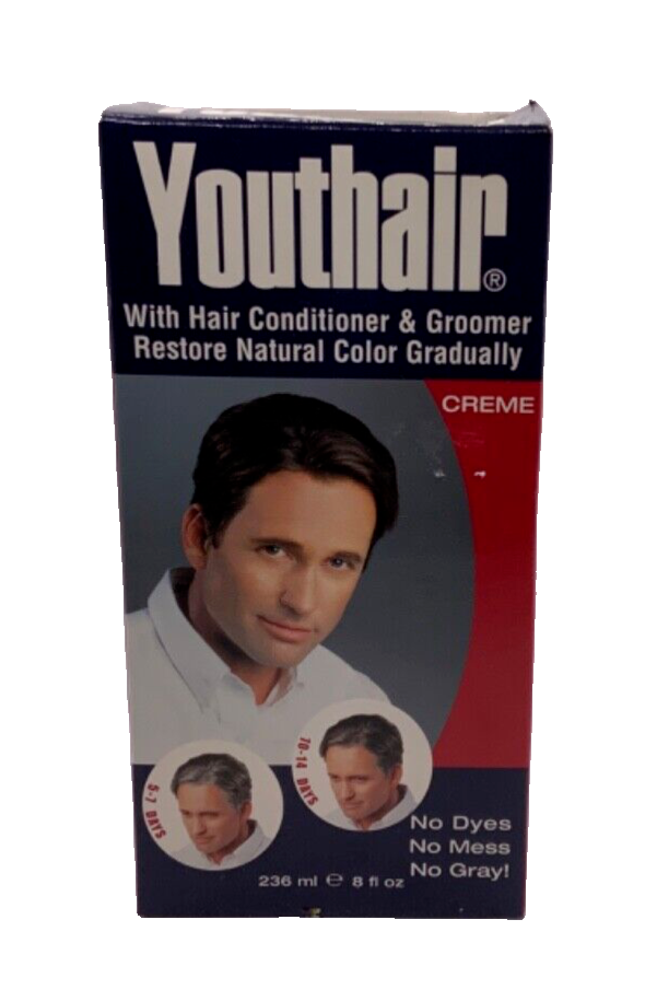 YOUTHAIR CREME For Men No More Gray Hair 8oz Original Formula