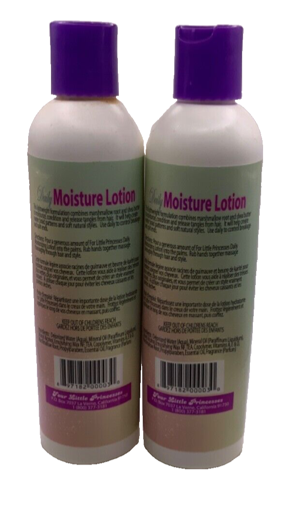 (2Pack) For Little Princesses Daily Lotion Marshmallow Root, Shea Butter 8oz