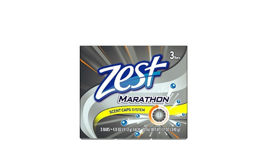 (3)  Zest Marathon with Scent Caps System Bar Soap