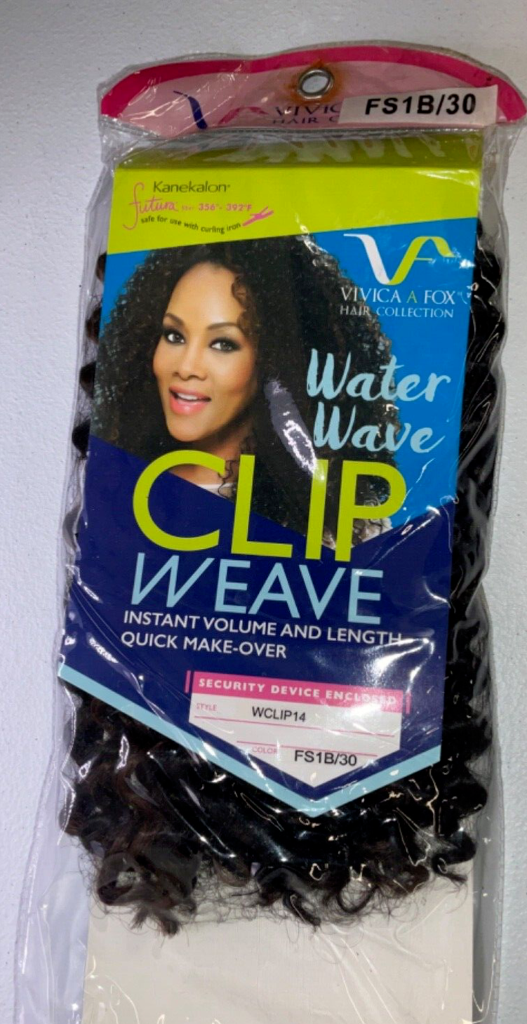 Vivica A Fox Hair Collection Water Wave Clip Wave Style WCLIP14/Color FS1B/30