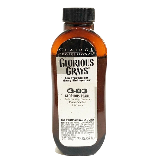 Clairol Professional Glorious Grays Gray Enhancer G-03 Glorious Pearl 2oz / 59ml