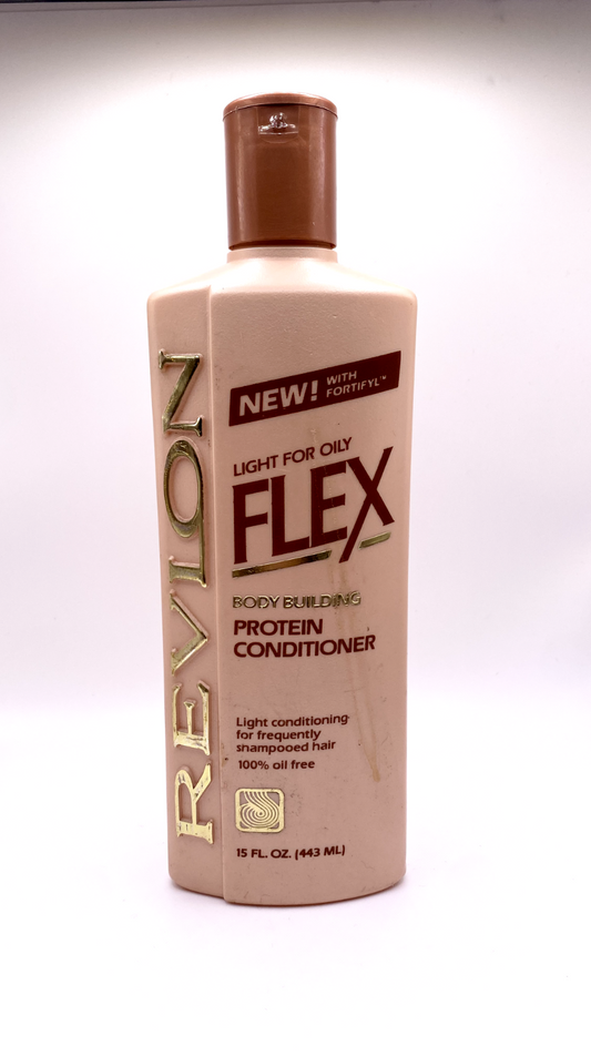 Vtg Revlon Flex Body Building Protein Conditioner Light For Oily Hair 15 fl oz