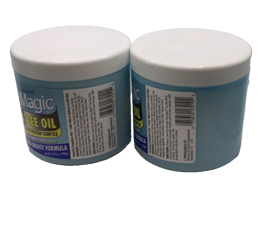 (2) Blue Magic Tea Tree Anti-Breakage Leave-In Styling Conditioner 13.75oz