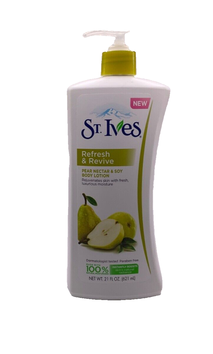 St. Ives Refresh & Revive Pear Nectar & Soy Body Lotion / 21 oz