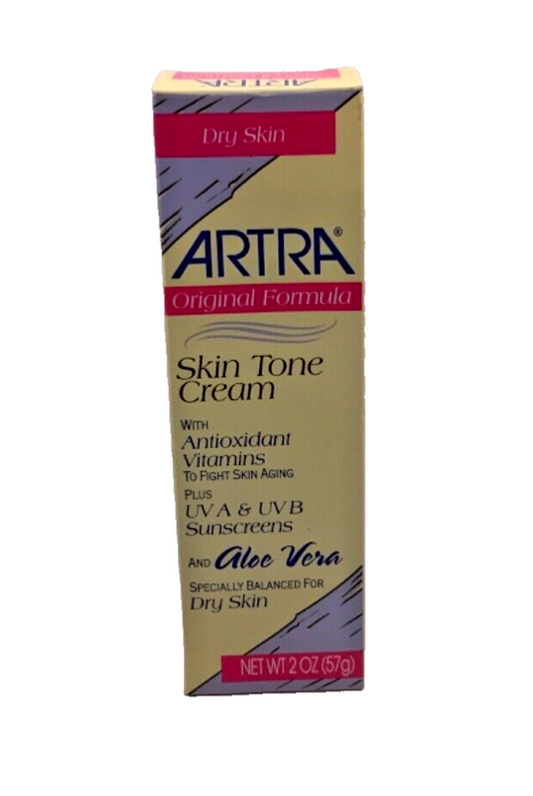 Artra Original Formula Skin Tone Cream for DRY Skin Aloe Vera 2 oz New 1 tube