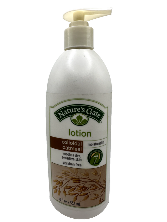 (1) NEW Nature’s Gate Colloidal Oatmeal Body Lotion 18 oz