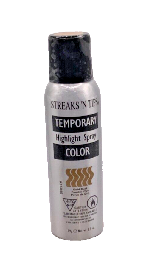 Streaks N Tips Temporary Highlight Spray Color Gold Dust 3.5oz