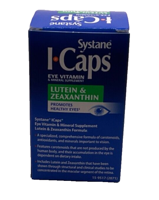 Systane I-Caps Eye Vitamin & Mineral Supplement /120 tablets *EXP. 03/2025*