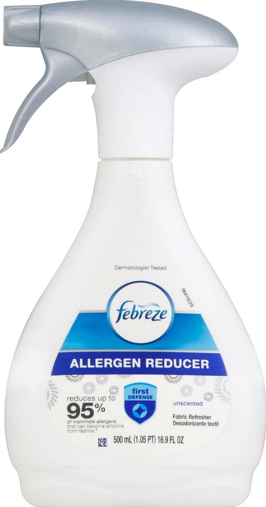 1 New Febreze Allergen Reducer Unscented Fabric Refresher 16.9oz Bottle Rare