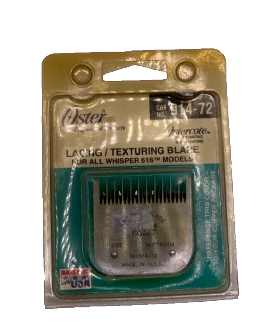 Oster Lacing/Texturing Blade For Whisper 616 Models Skiptooth 914-72