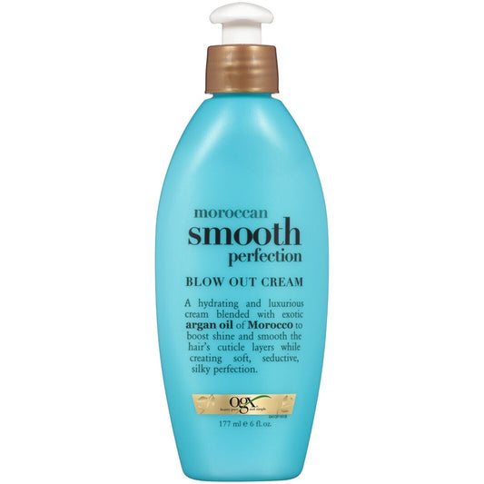 Moroccan Smooth Perfection Blow Out Cream Argan Oil Silky Hair ORGANIX 6oz