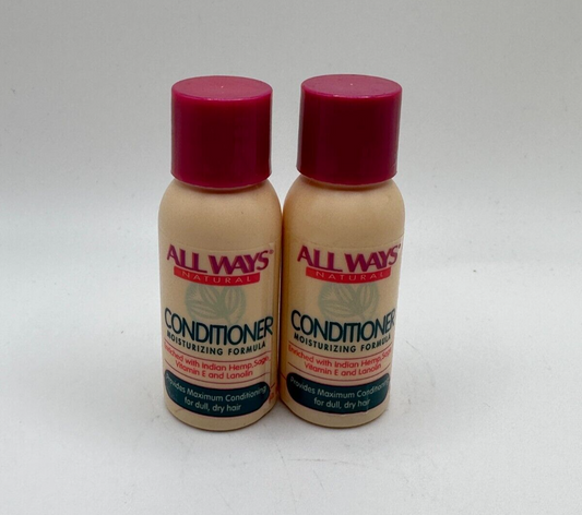 (2) Allways All Ways Natural Conditioner Moisturizing Formula - 1 oz