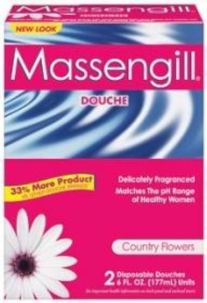 Massengill Douch/Country Flowers Scent/2 Disposable Douches/6 fl.oz units