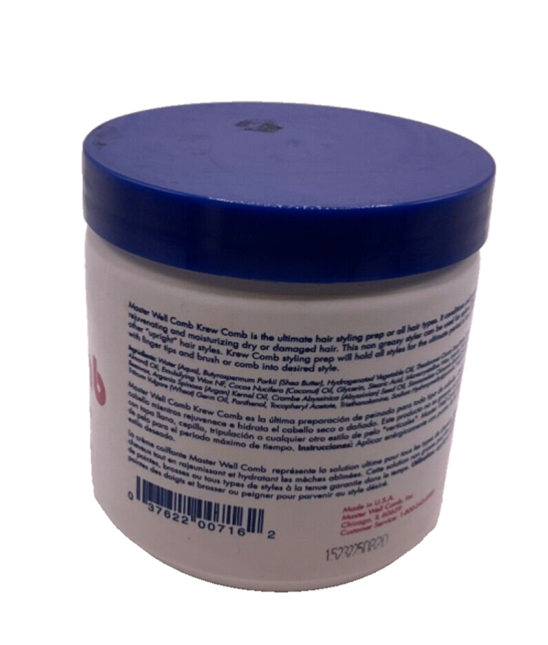 Master Krew Comb Extra Super Hold Hair Styling Prep/16oz