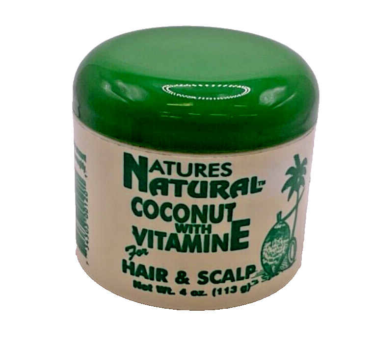 Natures Natural Coconut with Vitamin E for Hair & Scalp / 4 oz