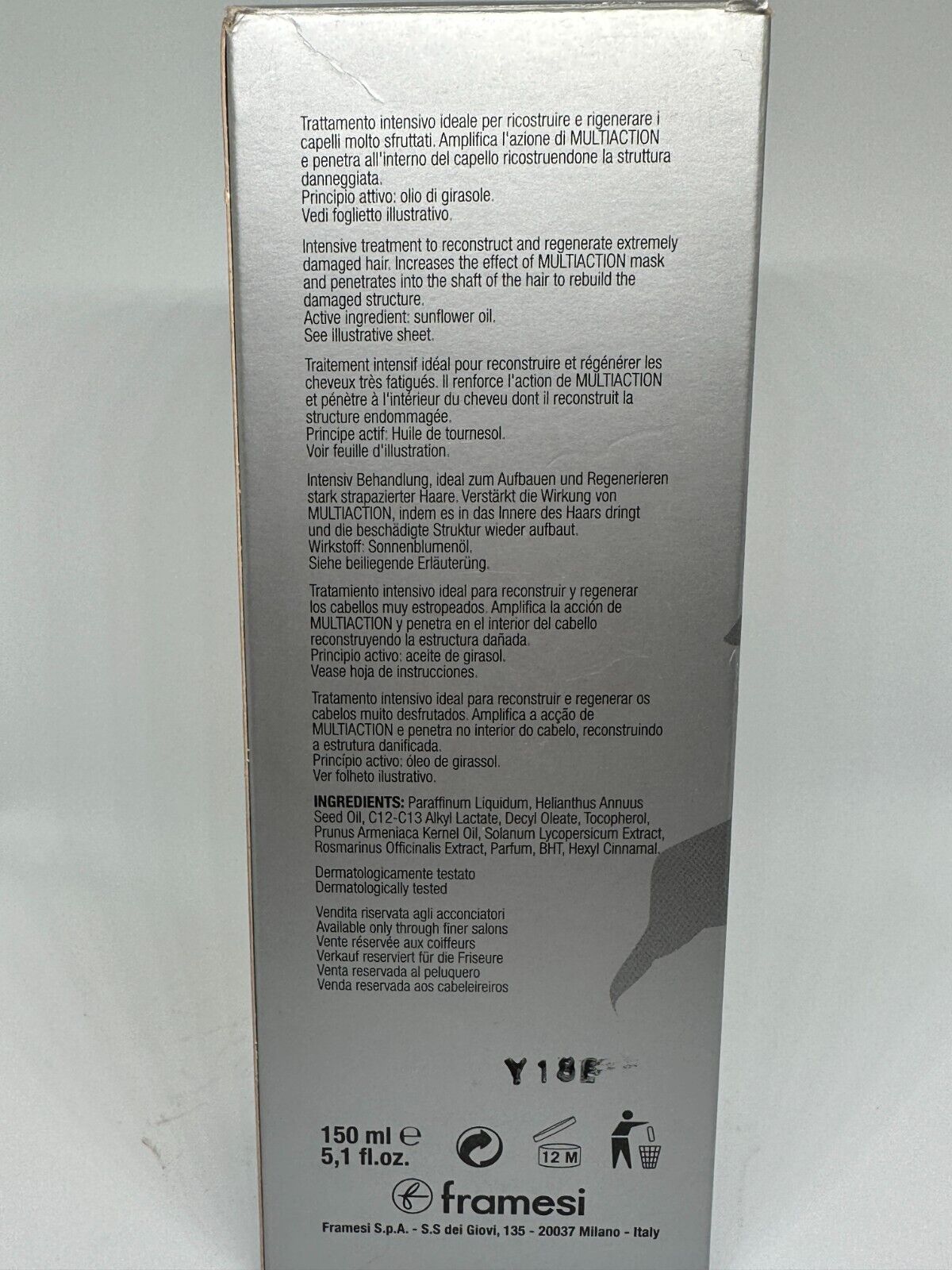 Framesi Refill Morphosis Hair Treatment Line - 150 ml