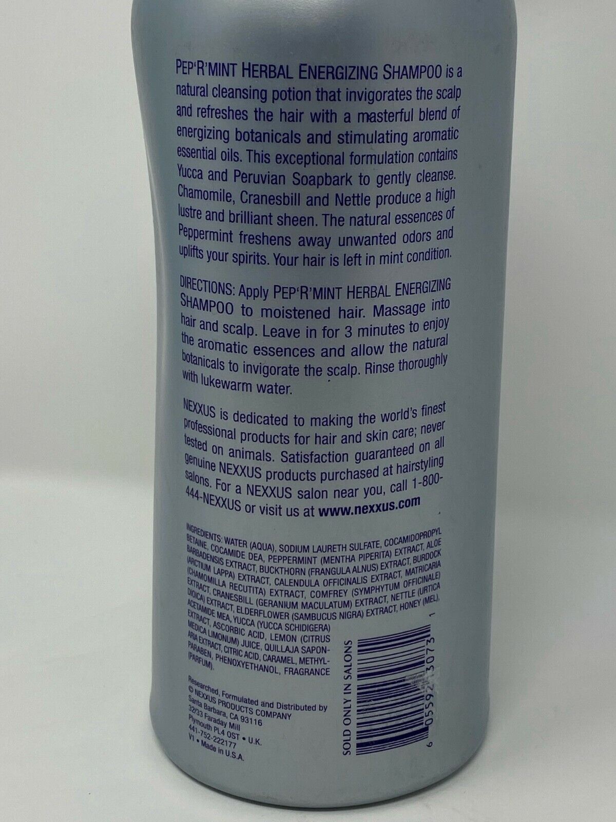 Nexxus Pep'R'Mint Herbal Energizing Shampoo – 1 Liter – Fast