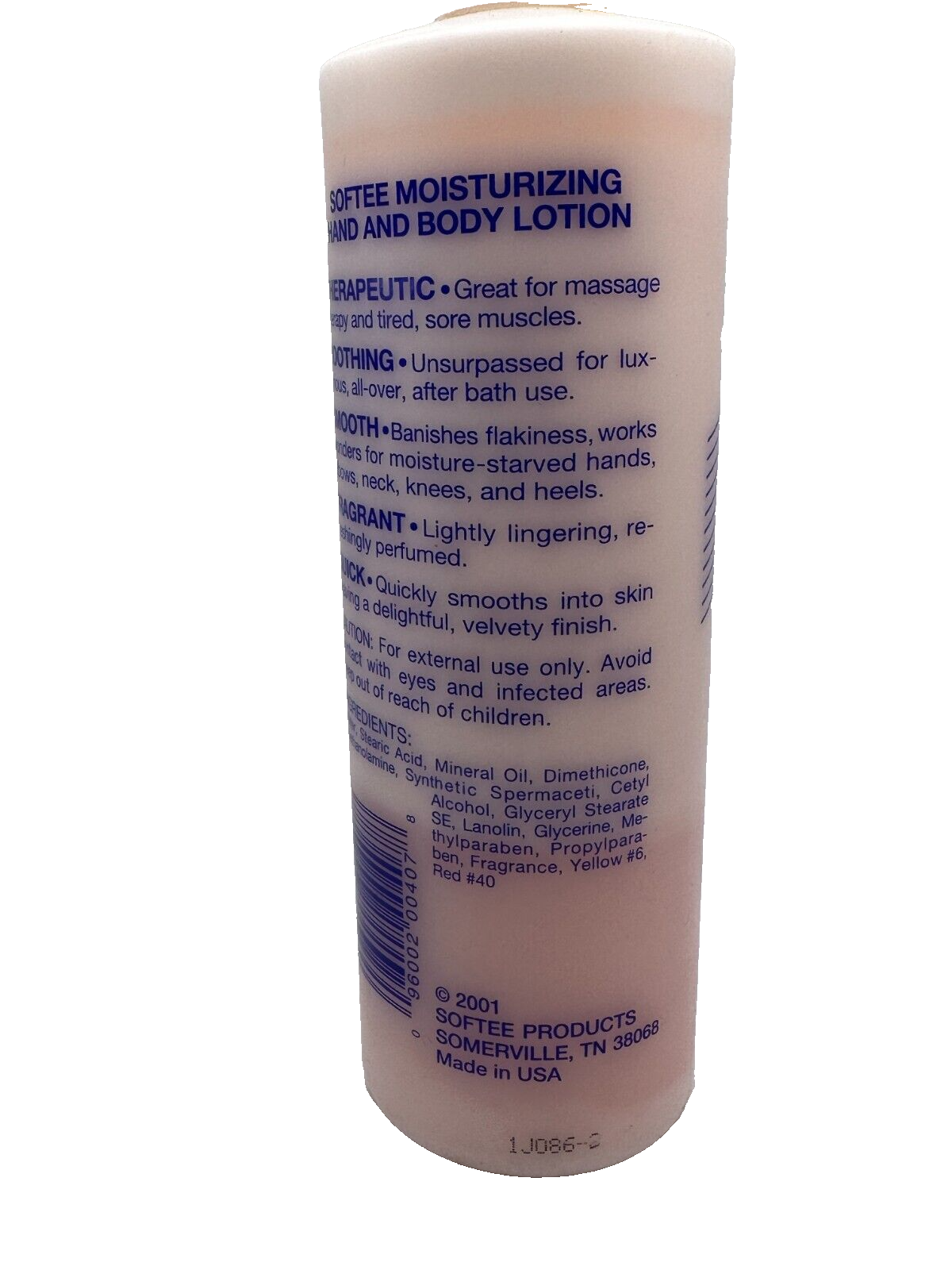 (1) Vtg Softee Moisturizing Rich in Lanolin Hand and Body Lotion - 16 fl oz