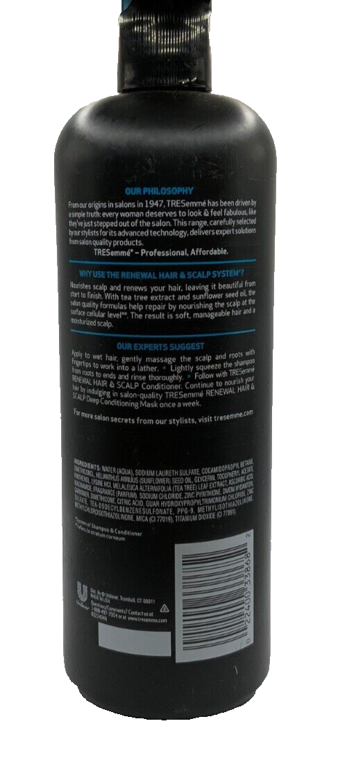 TRESemme Expert Selection Renewal Hair & Scalp Shampoo 25 oz New Nourish & Renew