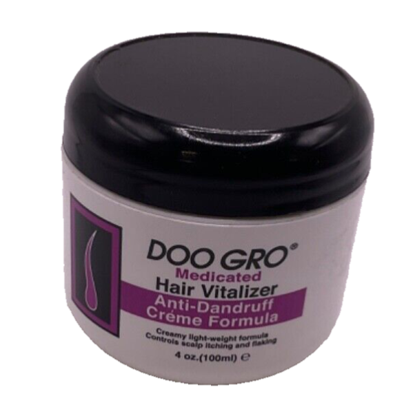 Doo Gro Medicated Hair Vitalizer Ant-Dandruff Creme Formula / 4oz