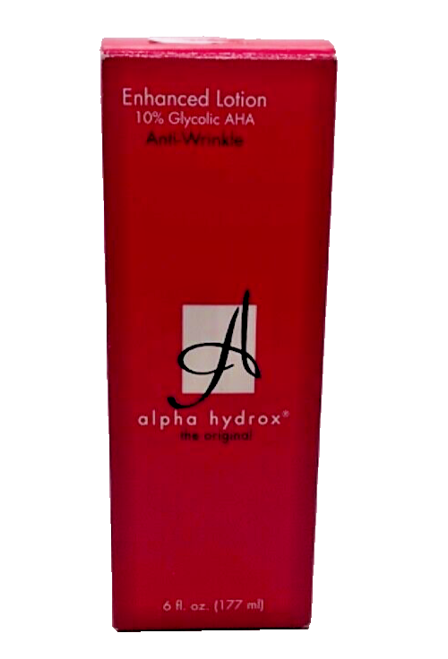 OLD STOCK - Alpha Hydrox enhanced lotion anti-wrinkle 10% Glycolic AHA 6oz