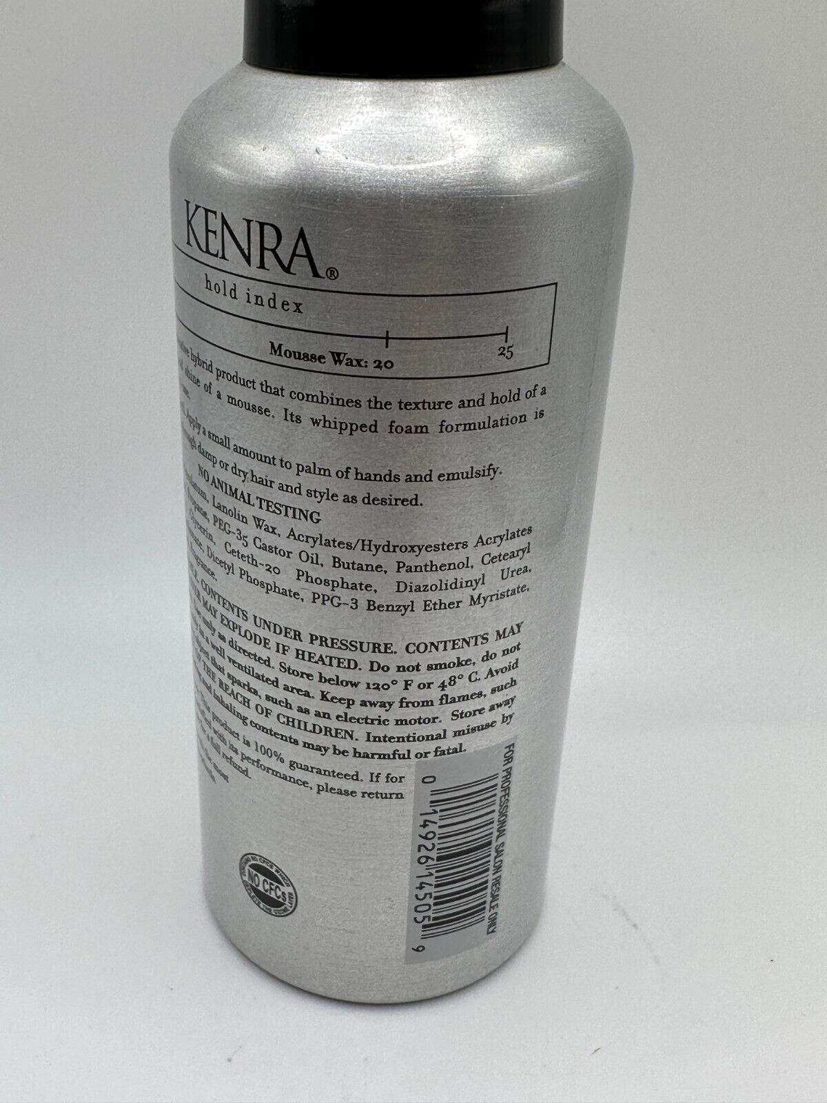 KENRA Platinum Texture Wax 10 Texture Defining Mousse, 5 oz