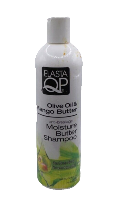 Elasta QP Olive Oil & Mango Butter Moisture Butter Shampoo-Anti Breakage 12 Oz