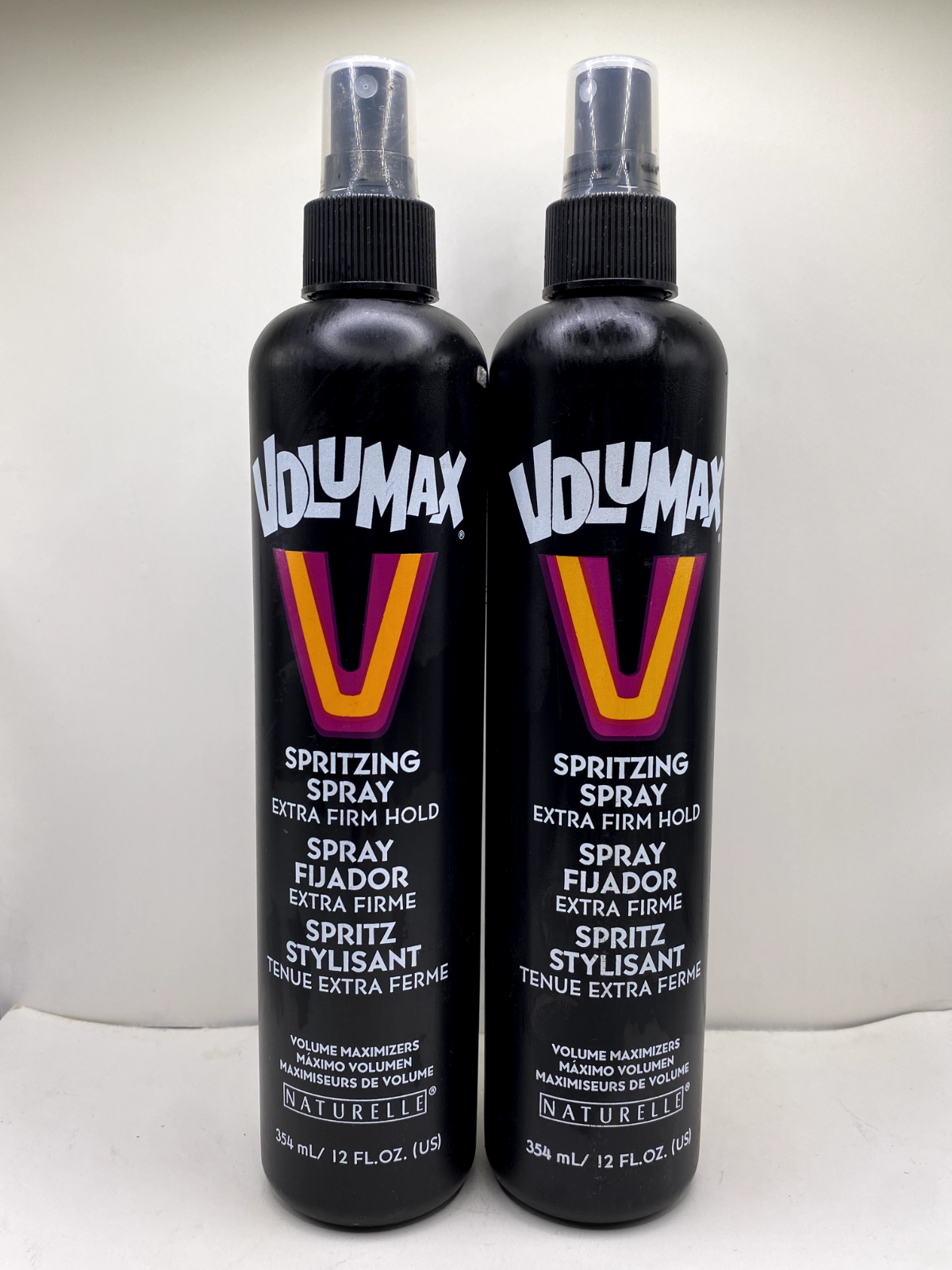 (2) Naturelle Volumax Spritzing Spray Extra Firm Hold 12oz
