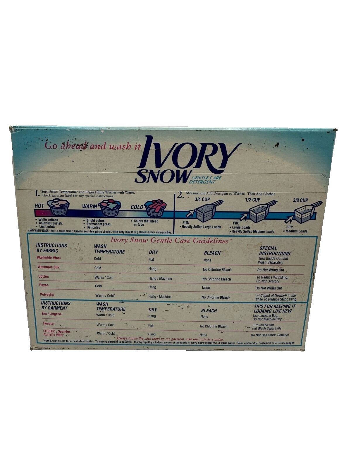 Ivory Snow Laundry Detergent Gentle Care Powder 32 oz 18 Loads New Old Stock