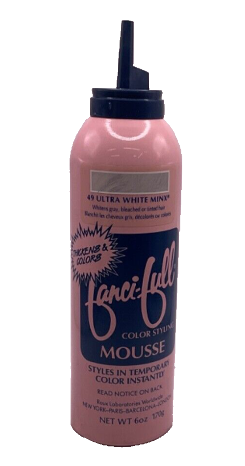 Fanci-Full Color Styling Mousse #49 Ultra White Minx / 6oz **No Cap