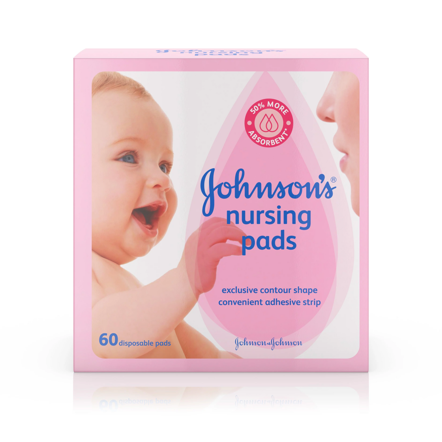 Johnson's Disposable Nursing Pads with Natural Cotton, 60 Ct