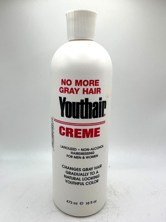 Youthair Creme Hair Coloring for Men and Women - 16oz