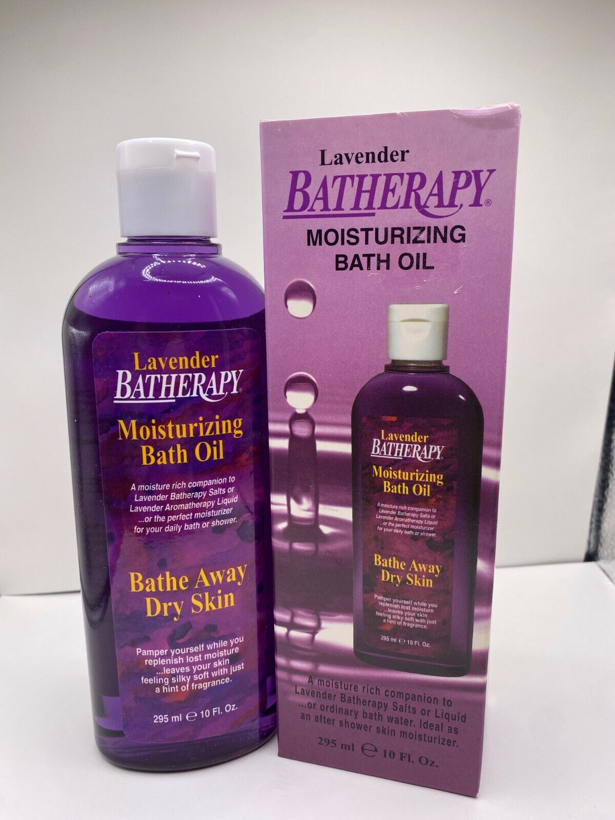 Vintage New Queen Helene Lavender Batherapy Moisturizing Bath Oil