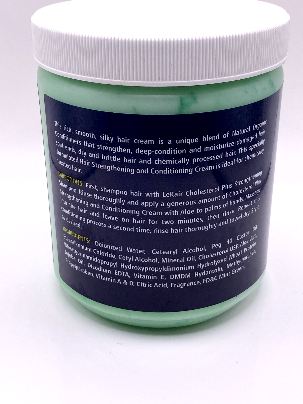LeKair Cholesterol Plus Strengthening and Conditioning Cream, 20 oz with Aloe