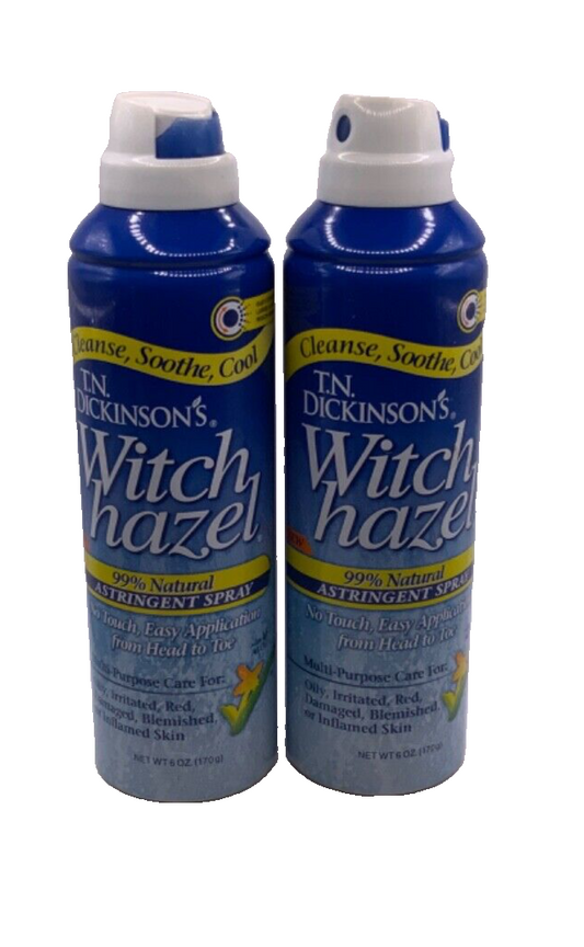 (2) Dickinson’s Witch Hazel Multi Purpose Natural Astringent Spray 6oz