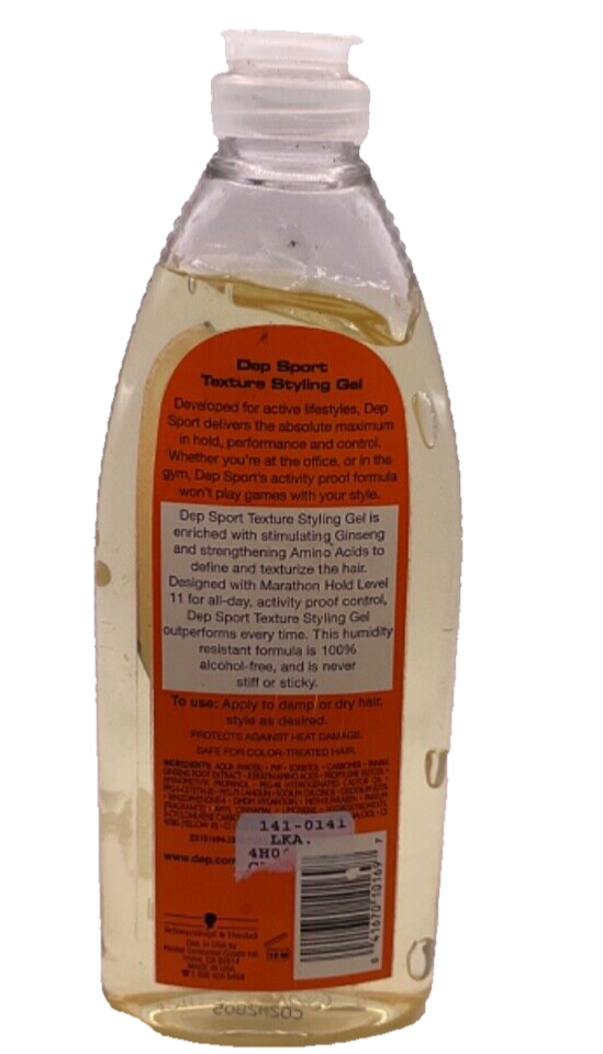 Dep Sport Texture Styling Gel Marathon Hold 11 / 12 oz
