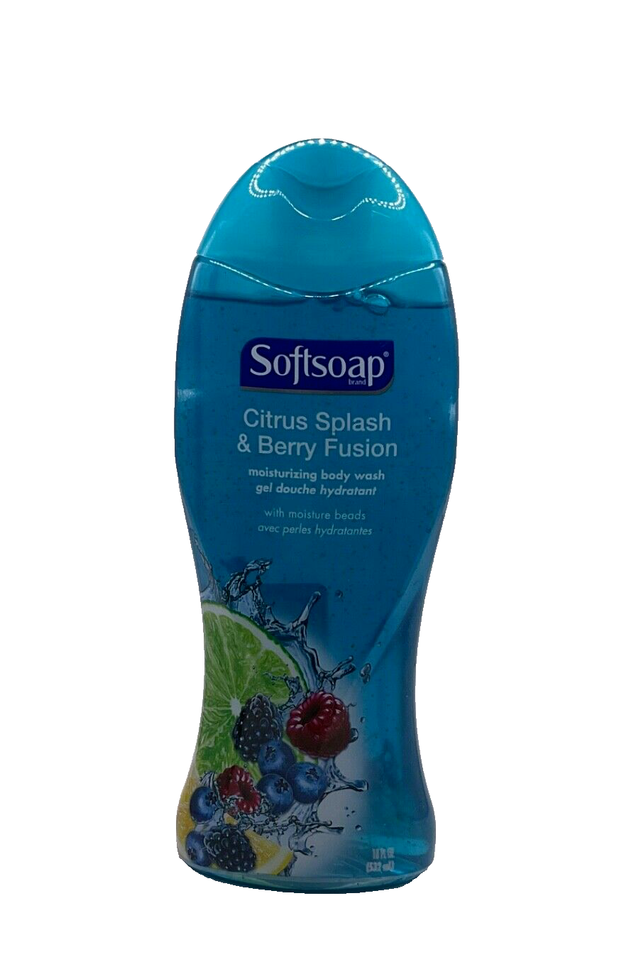 Softsoap Citrus Splash & Berry Fusion Body Wash Moisture Beads / 18 oz