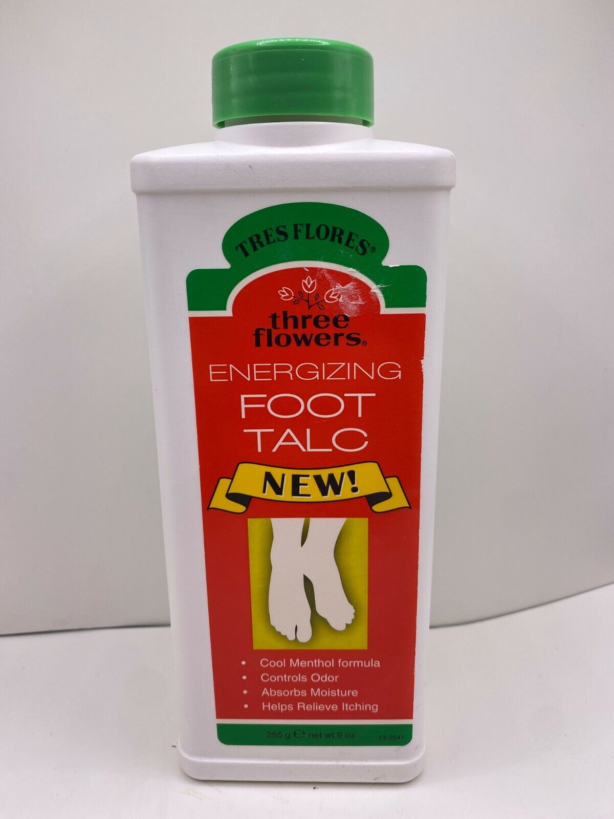 Tres Flores Three Flowers Energizing Foot Talc - 9 oz 