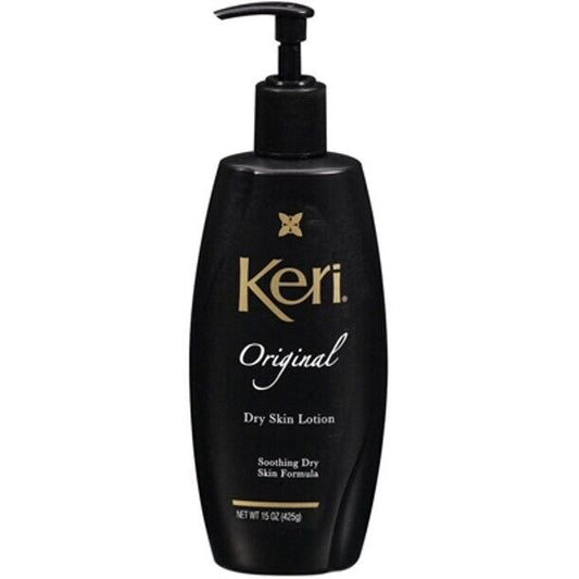Keri Original Formula Soothing Dry Skin Lotion BLACK BOTTLE 15 oz. Pump