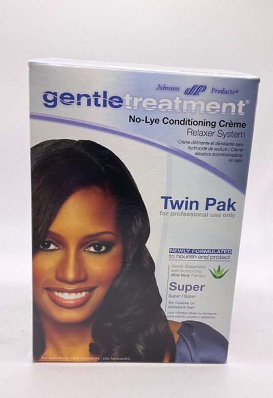 Gentle Treatment No Lye Conditioning Creme Relaxer System Twin Pak-Super