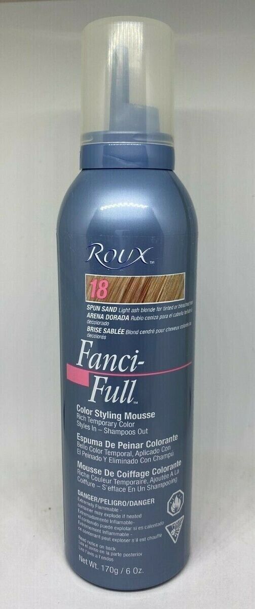 Roux Fanci-Full Color Styling Mousse 18 Spun Sand – 6 oz – Fast