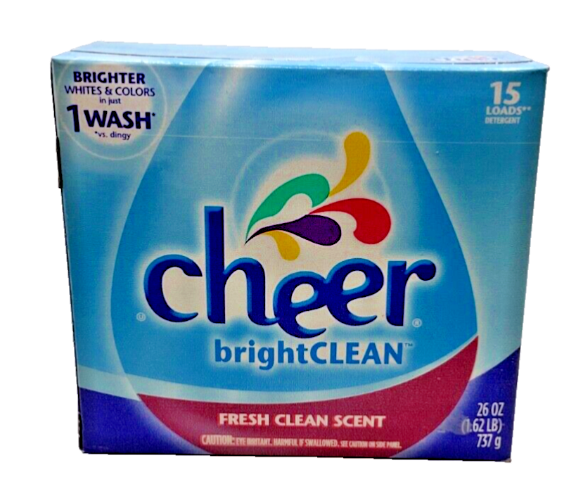 Cheer Bright Clean Detergent-Fresh Clean Scent / 26oz (1.62 lb)
