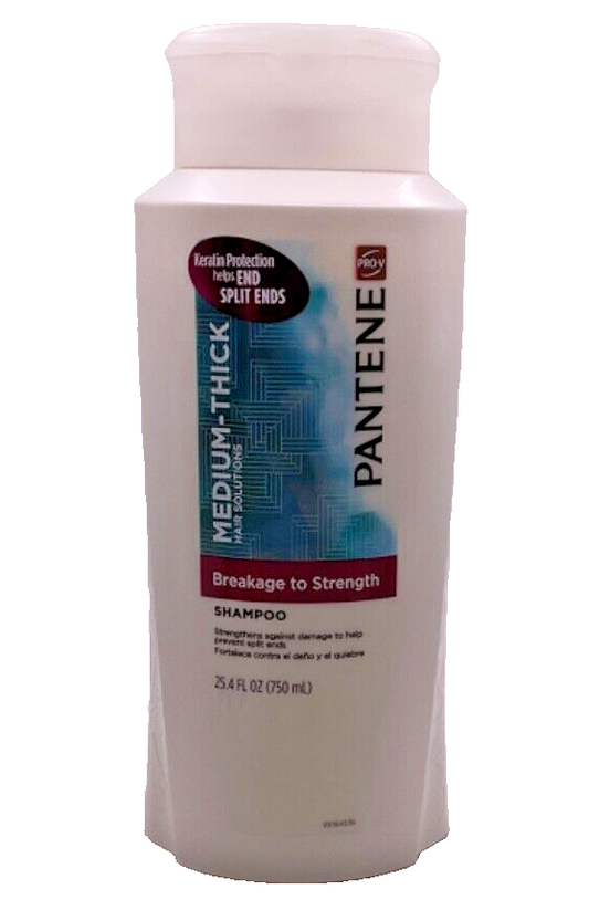Pantene Pro-V Medium Thick Hair Solutions Breakage to Strength Shampoo / 25.4oz