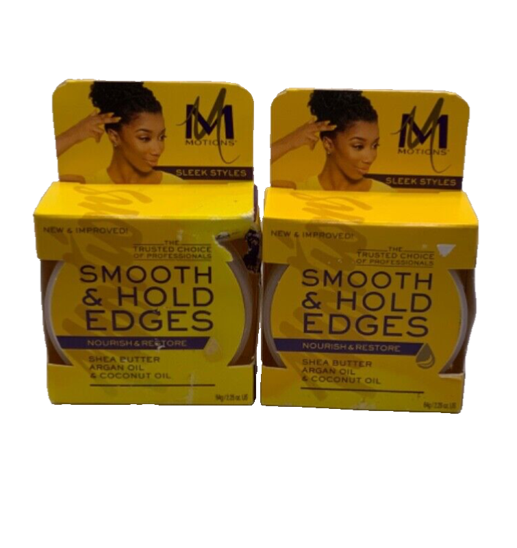 (2Pack) Motions Smooth & Hold Edges Shea Butter Argan Oil Sleek Styles 2.25oz