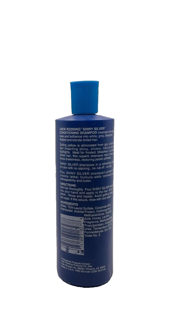 Jheri Redding Shiny Silver Conditioning Shampoo Gets Yellow Out / 15 oz